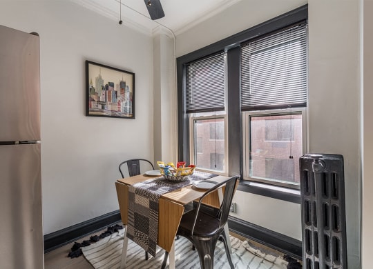The Edison apartments dining room