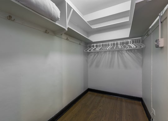 The Edison apartments spacious walk-in closet
