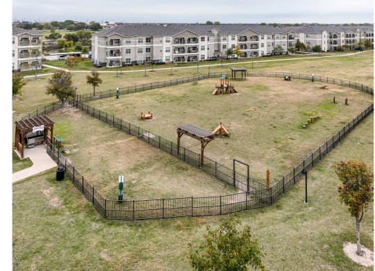 dog park at Park 3Eighty apartments