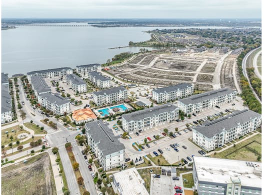 aerial view of Park at Bayside apartments