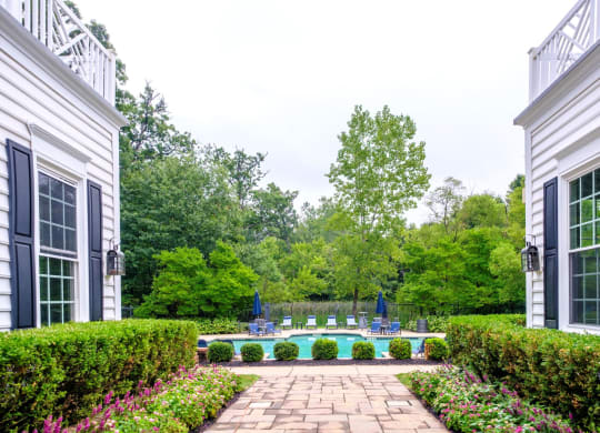 walkway to swimming pool