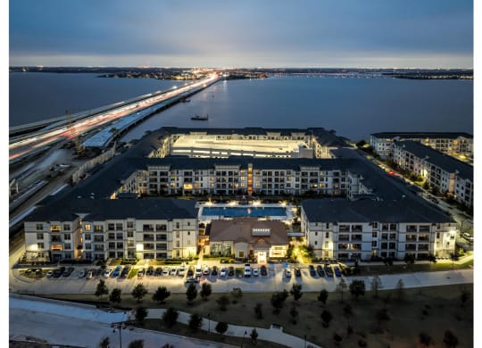 Aerial View of Reveal at Bayside Apartments  8400 Sunset Blvd Rowlett, TX 75088