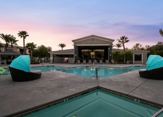 South Blvd apartments in Las Vegas swimming pool