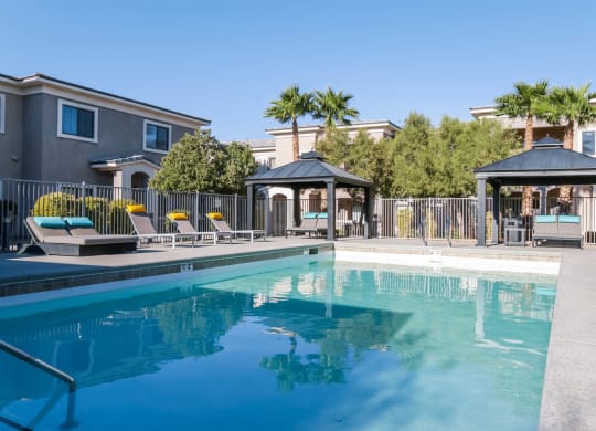 South Blvd apartments in Las Vegas resort-inspired swimming pool