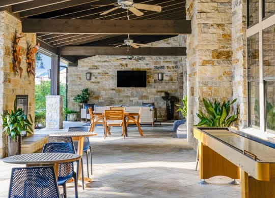 Terrastone Travesia apartments outdoor living area