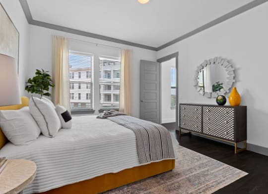 Bedroom decor at Reveal Skyline  at La Cantera, San Antonio, Texas