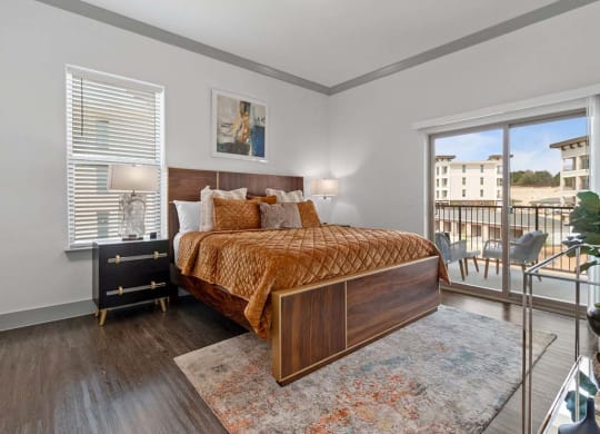 Bedroom with comfy bed at Reveal Skyline at La Cantera, Texas