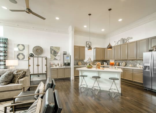 Living + Kitchen at Park 3Eighty, Texas, 76227