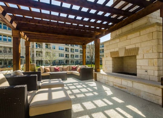 Pool side grill area at Retreat at Wylie, Texas, 75098