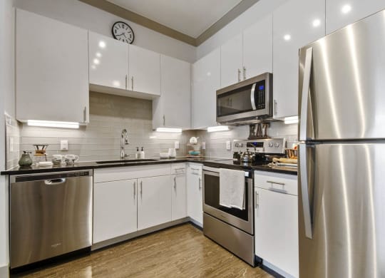 Kitchen full area atReveal at Bayside, Rowlett