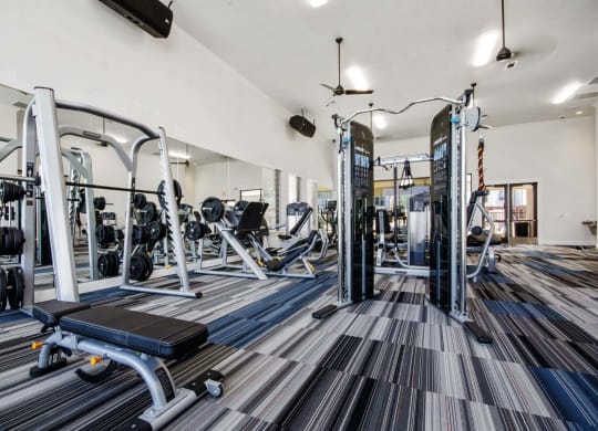 Fitness center at Reveal at Bayside, Texas, 75088