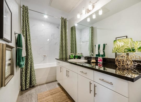 Bathroom With Bathtub at Berkshire Spring Creek, Garland, TX, 75044
