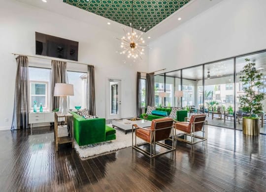 Club Room With Large Screen Tvs at Berkshire Spring Creek, Texas, 75044