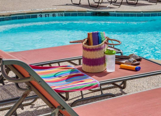 Poolside Relaxing Area at Highlands Hill Country, Austin, 78745