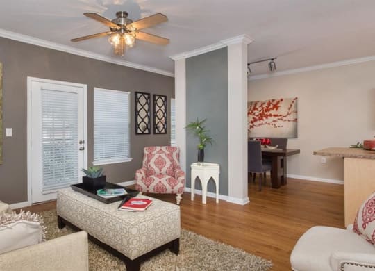 Modern Living Room at Highlands Hill Country, Austin