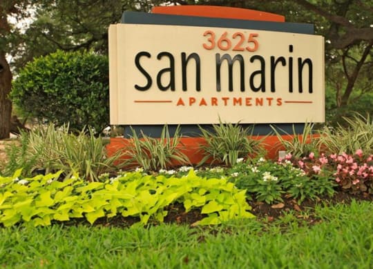 Welcoming Property Signage at San Marin, Texas, 78759