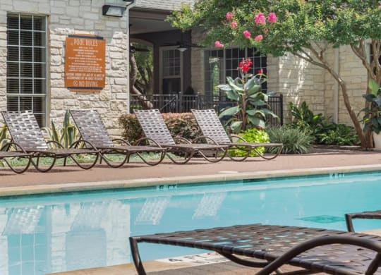 Pool With Sunning Deck at San Marin, Texas, 78759