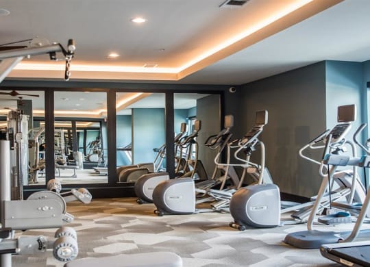 Fully Equipped Fitness Center at Berkshire Amber, Dallas, TX, 75248