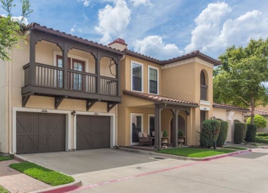 Elegant Exterior View at Estancia Townhomes, Texas, 75248