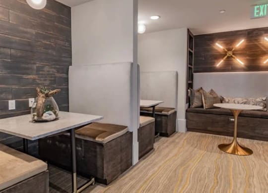 Communal social areas at The Gabriella apartments