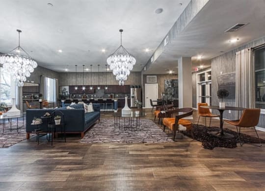 Social lounge at Aspire at 610 apartments