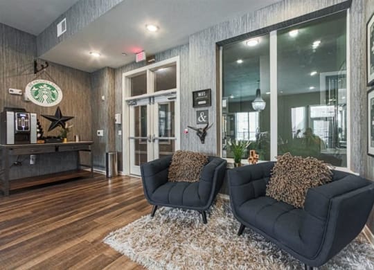 social area at Aspire at 610 apartments