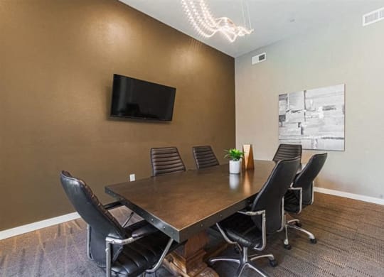 Conference room at Aspire at 610 apartments
