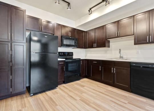 Spacious Kitchen With Pantry Cabinet at Belle Creek Commons, Henderson, Colorado