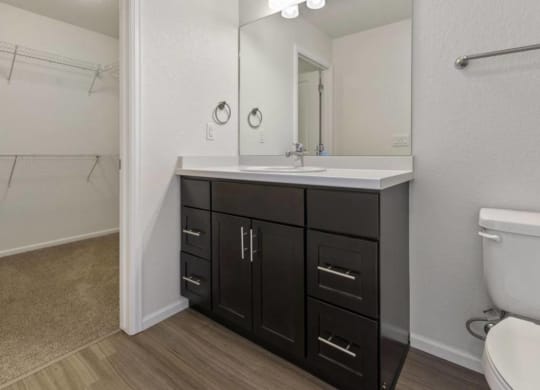 Renovated Bathrooms With Quartz Counters at Belle Creek Commons, Henderson