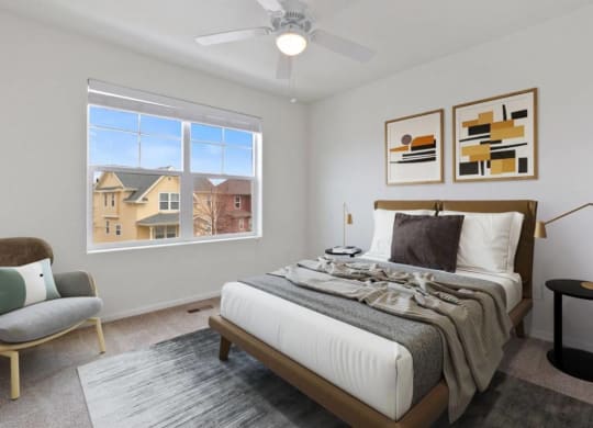 Comfortable Bedroom With Large Closet at Belle Creek Commons, Henderson, Colorado
