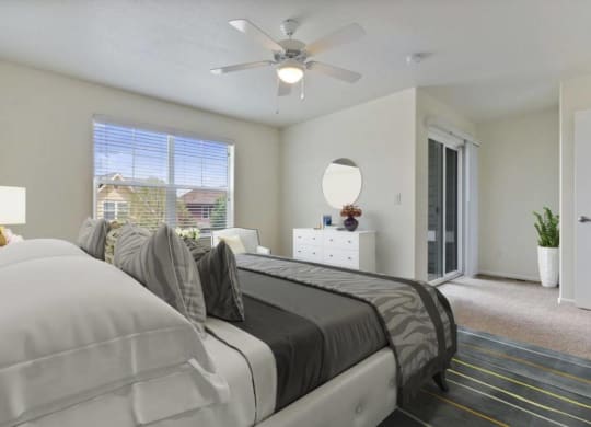 Large Comfortable Bedrooms at Belle Creek Commons, Henderson, CO, 80640