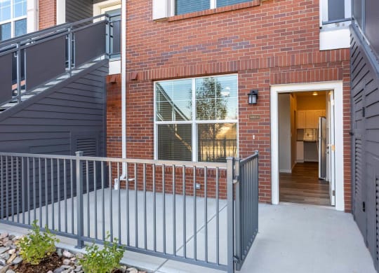 exterior view of a patio at Brownstones at Palisade Park,  Colorado, 80023