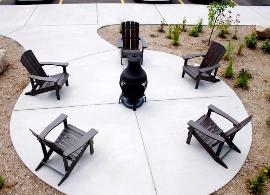 Outdoor seating,  fire pit