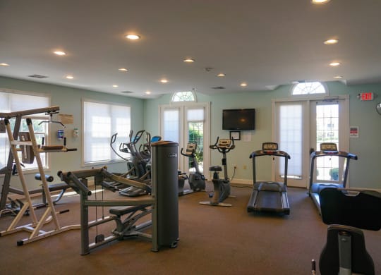 Fitness Center, elliptical, treadmill, weights