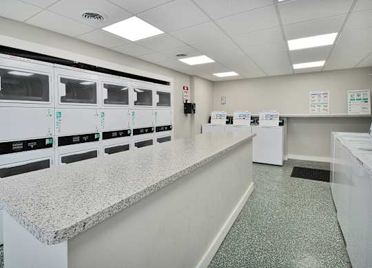 On-site laundry facilities for residents at Farmbrooke Manor Apartments Clinton Township MI