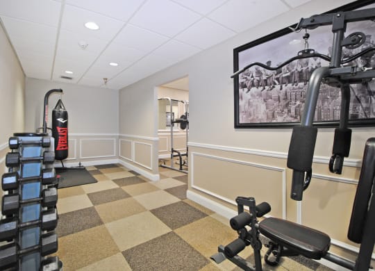 the exercise room at the inn at the crossroads