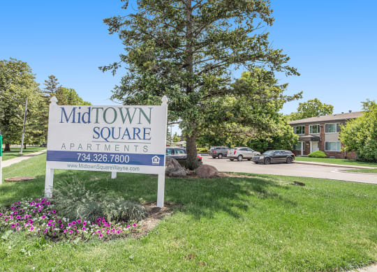 Midtown Square Sign Entrance