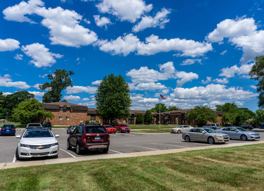 Ample parking at Warren Woods Apartments in Warren, Michigan