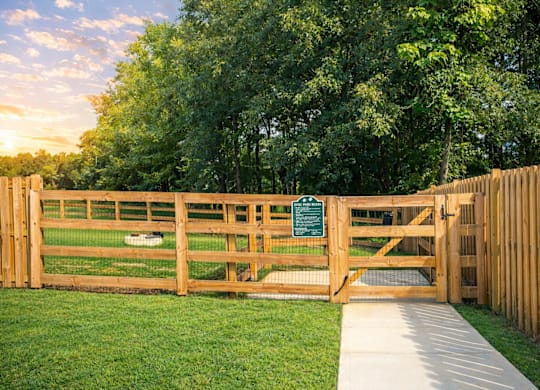 Welcoming dog park entrance designed for playful moments.