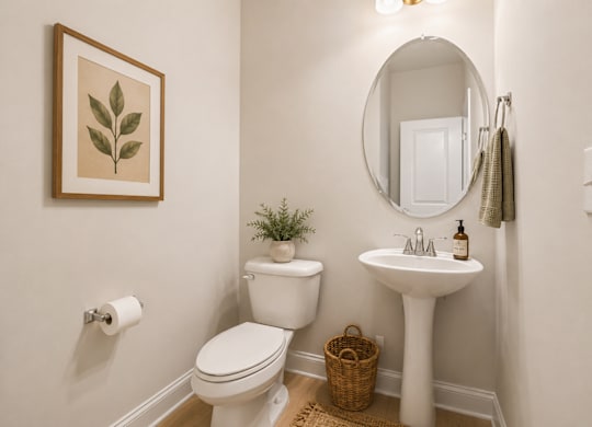 Half bathroom on the 1st floor