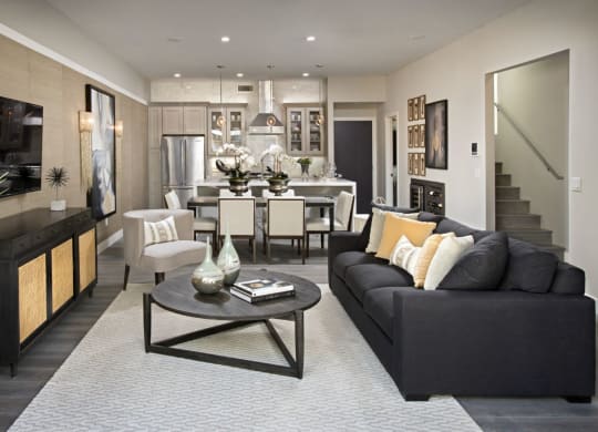 Modern Living Room at Novella Arcadia, Phoenix, AZ, 85018