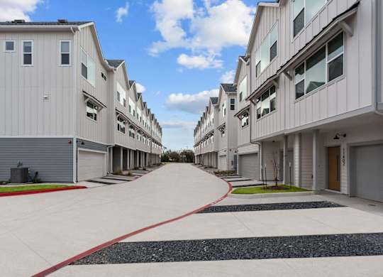 Off Street Parking at Villae ATX Luxury Rental Townhomes, Manchaca, TX