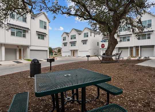 Courtyard With Ample Sitting at Villae ATX Luxury Rental Townhomes, Manchaca, 78652
