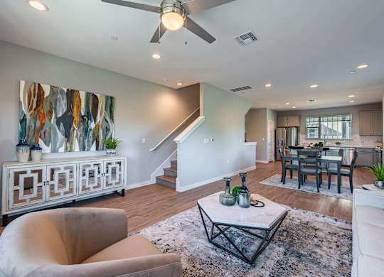 Gorgeous Living Room at Villae ATX Luxury Rental Townhomes, Manchaca