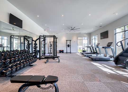 Resident clubhouse gym.