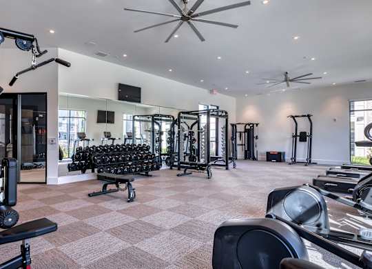 Resident gym.