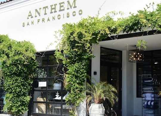 A white building with the words ANTHEM SAN FRANCISCO on it.