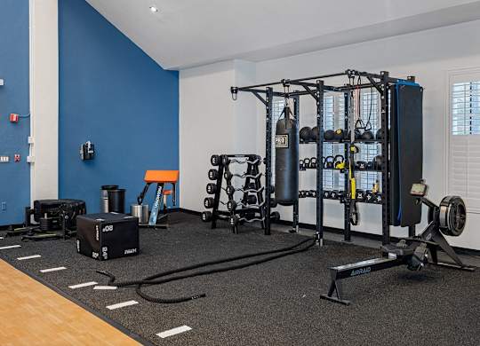 Crossfit area of the fitness center