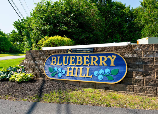 Entrance of Blueberry Hill Apartments