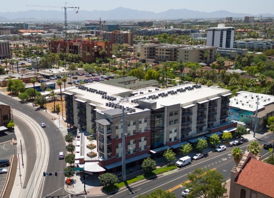 Exterior View Of Union at Roosevelt Apartment Building In Phoenix, AZ